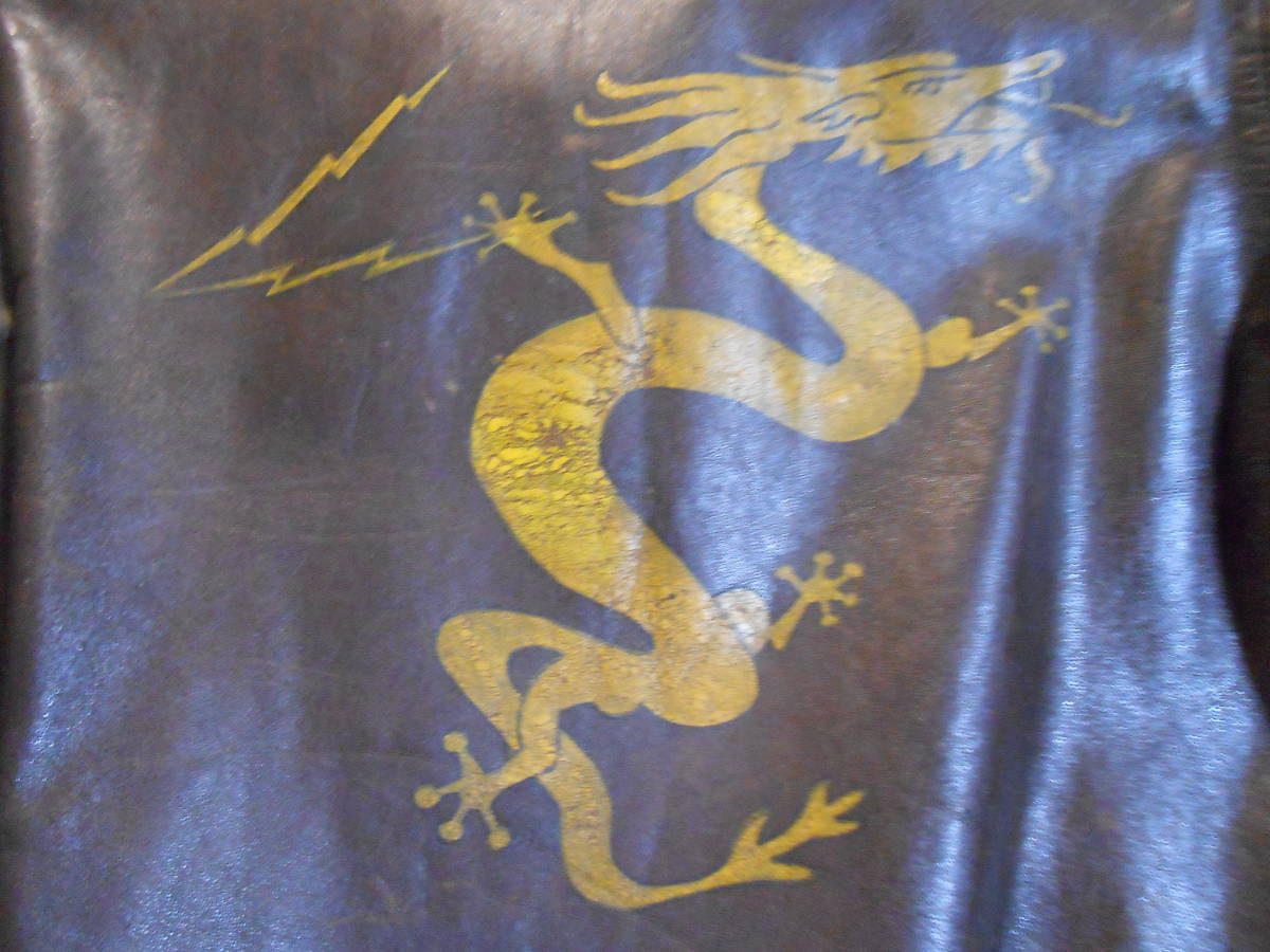 WWII A-2 Flight Jacket Dragon Back Paint CBI Recon Squadron 1756 Type CONMAR Rare USAAF Leather Jacket