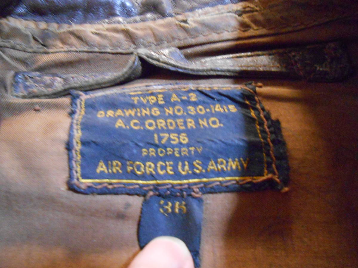 WWII A-2 Flight Jacket Dragon Back Paint CBI Recon Squadron 1756 Type CONMAR Rare USAAF Leather Jacket