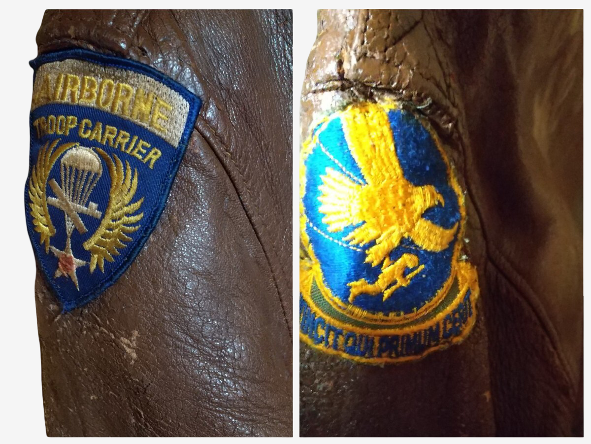 Chaqueta de vuelo tipo A-2 Perry Sportswear de la Segunda Guerra Mundial, arte nasal del Pato Donald “They’ve Got the Guts”, piel de caballo, talla 40