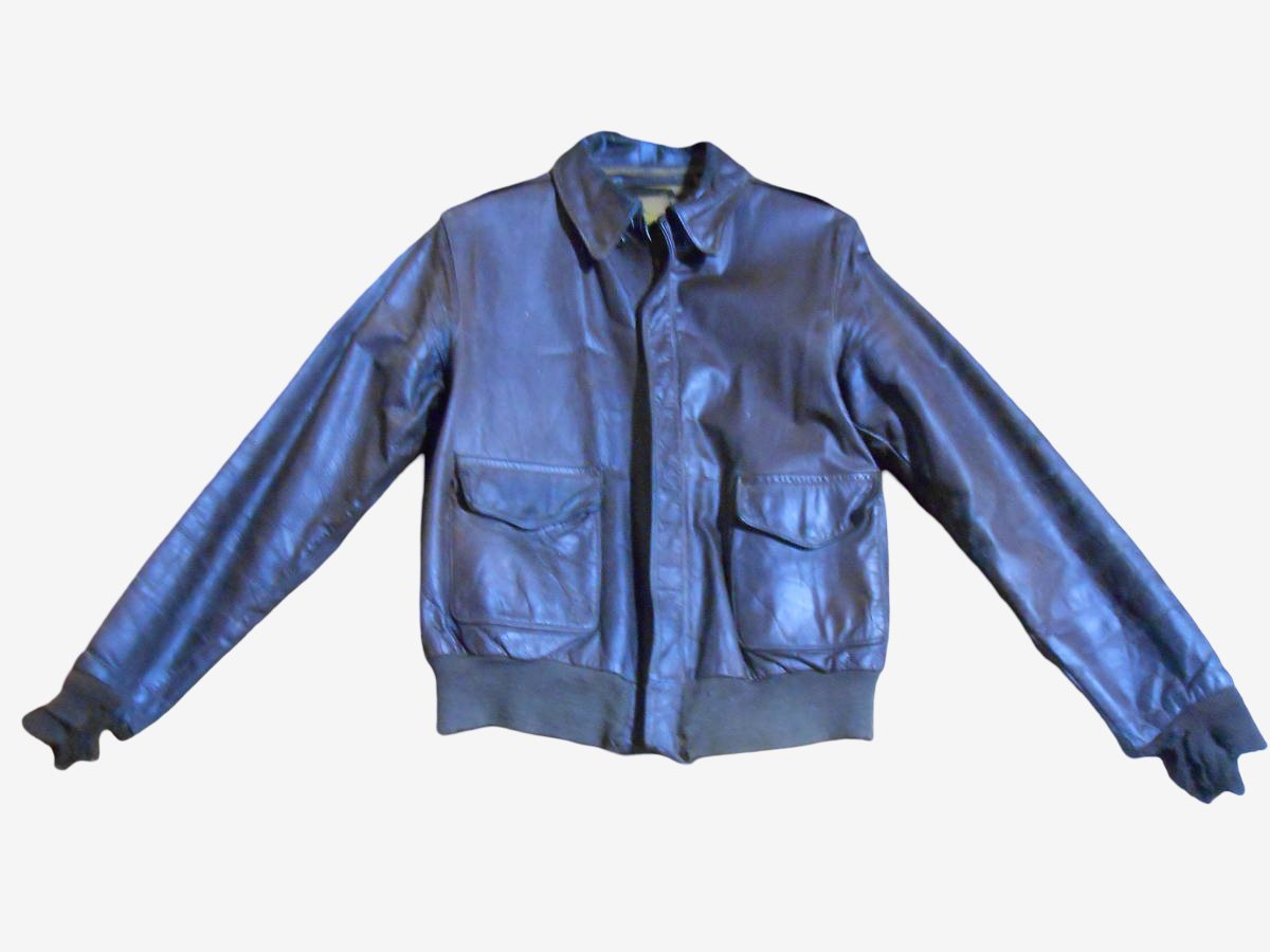 Vintage WWII WW2 A-2 Flight Jacket Poughkeepsie Horsehide Queen Of Tarts Pin Up Painted Varnished