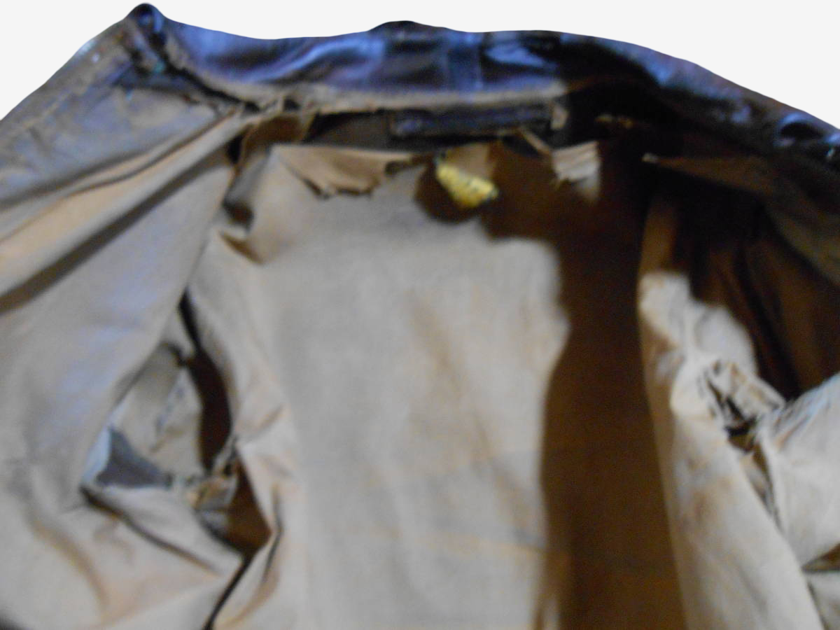 Vintage WWII WW2 A-2 Flight Jacket Poughkeepsie Horsehide Queen Of Tarts Pin Up Painted Varnished