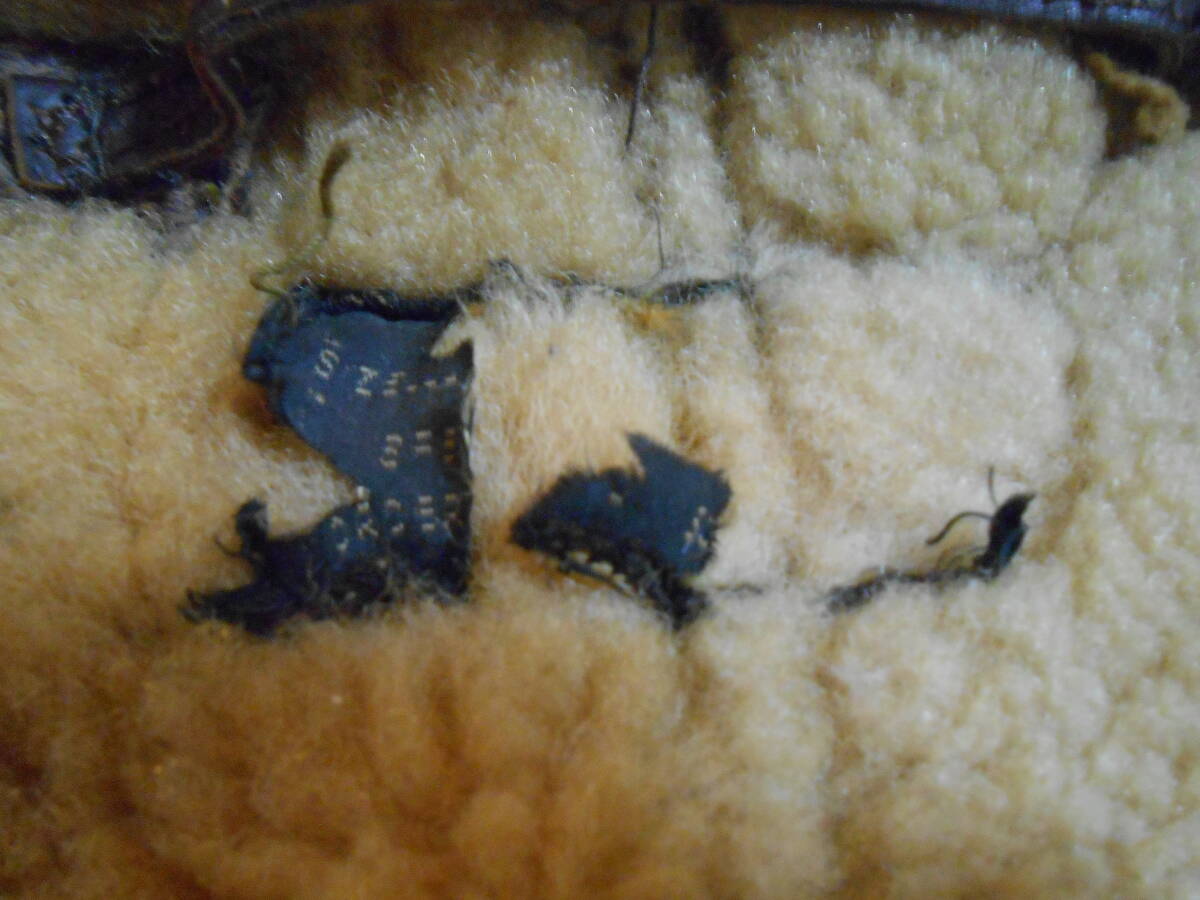 WWII D-1 Type Shearling Flight Jacket with Korean War Blood Chit, Reinforced Sleeves, Talon Zip, US 40