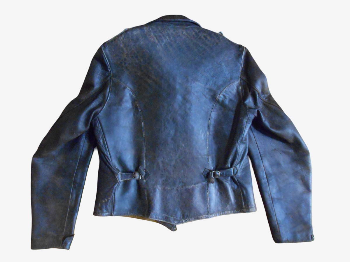 WWII German Luftwaffe Leather Flight Jacket Private Purchase Aviator Coat Kid Leather Vintage