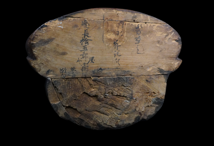 Large Seated Kannon Bosatsu with Gyokugan Crystal Eyes — 42cm Antique Carved Wood Figure, Serene Tang-Style Calm, Collector-Grade Presence