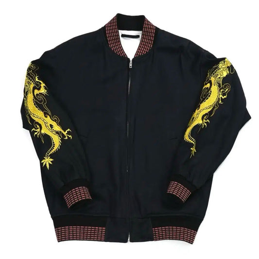 Wacko Maria Tim Lehi Dragon Embroidered Sukajan Jacket Dark XL