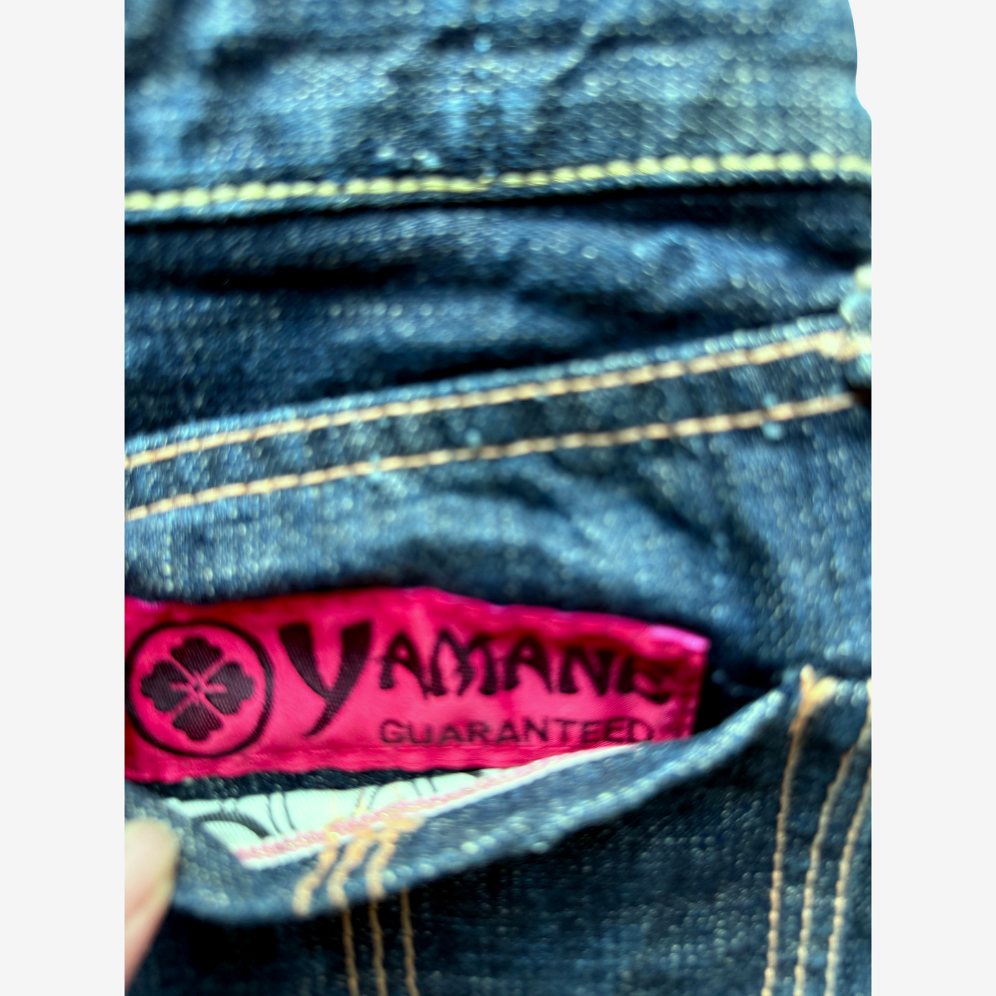 Vintage EVISU Donna Butterfly Embroidered Jeans 26x32 Yamane Japanese Y2K Wagara Denim Women