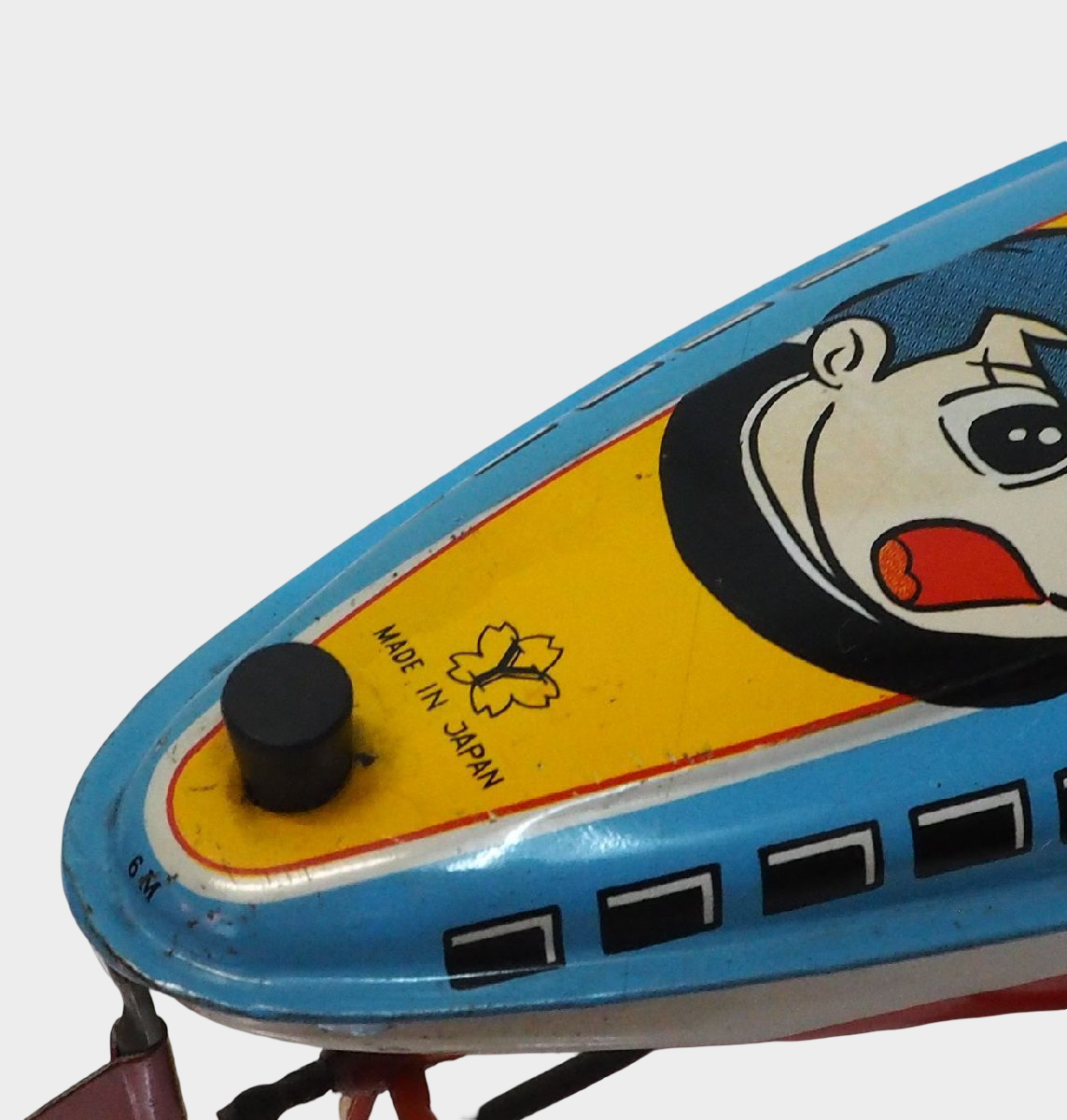 Rare Yonezawa NK-14 Osper Submarine Tin Toy | Large Showa Japanese Friction Boat Vintage