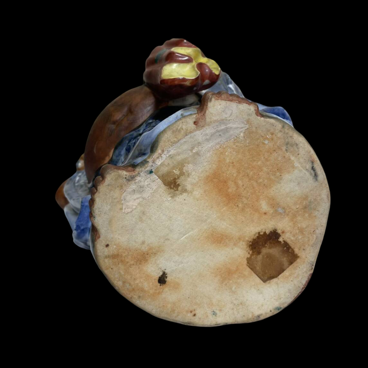 Monumental Kutani Ware Hotei Sama Buddha Figure Statue | Seven Gods of Fortune | Ceramic Sculpture