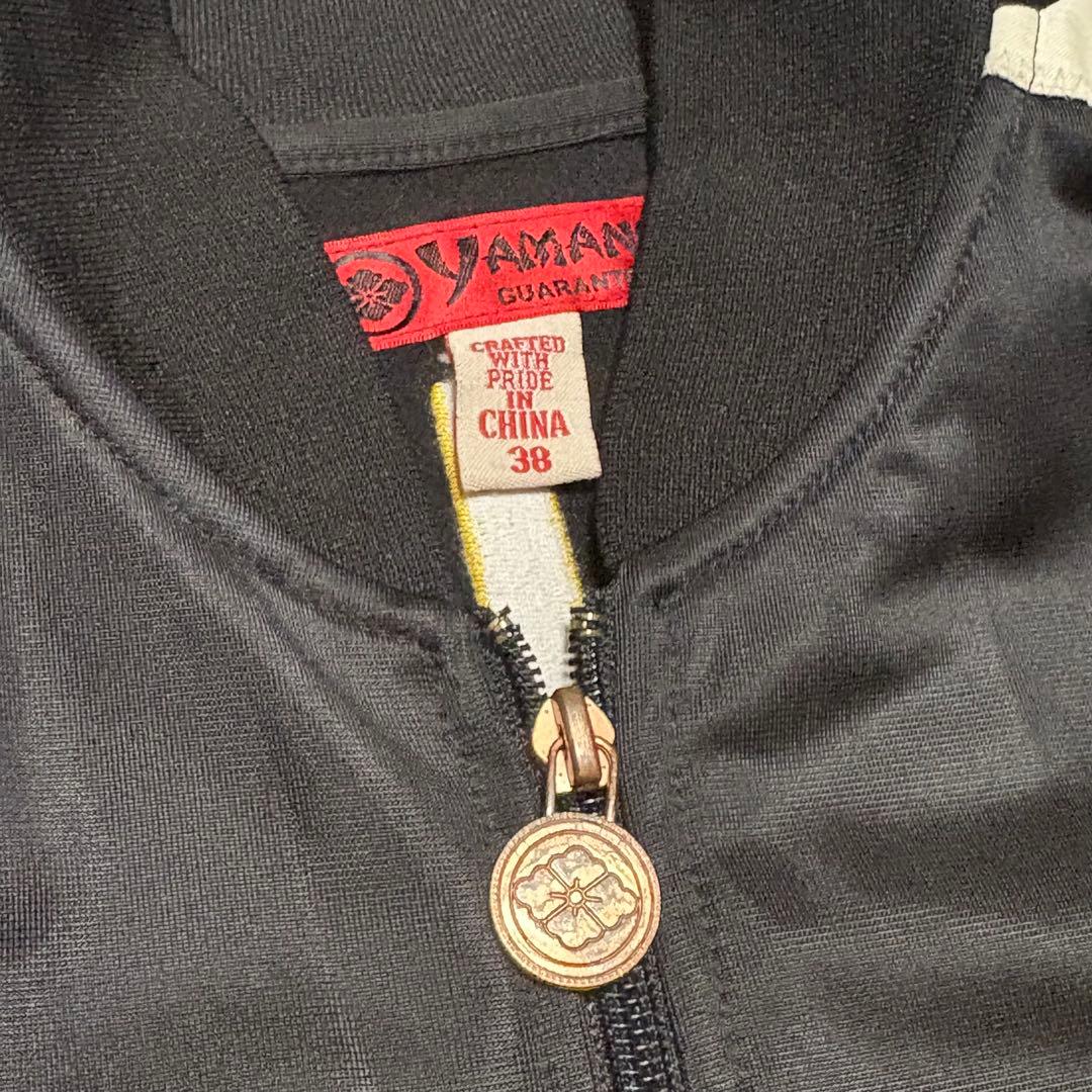 EVISU YAMANE Ebisu Osaka Japan Kamon Track Jacket Black Gold Embroidery Size M | Rare Japanese Streetwear