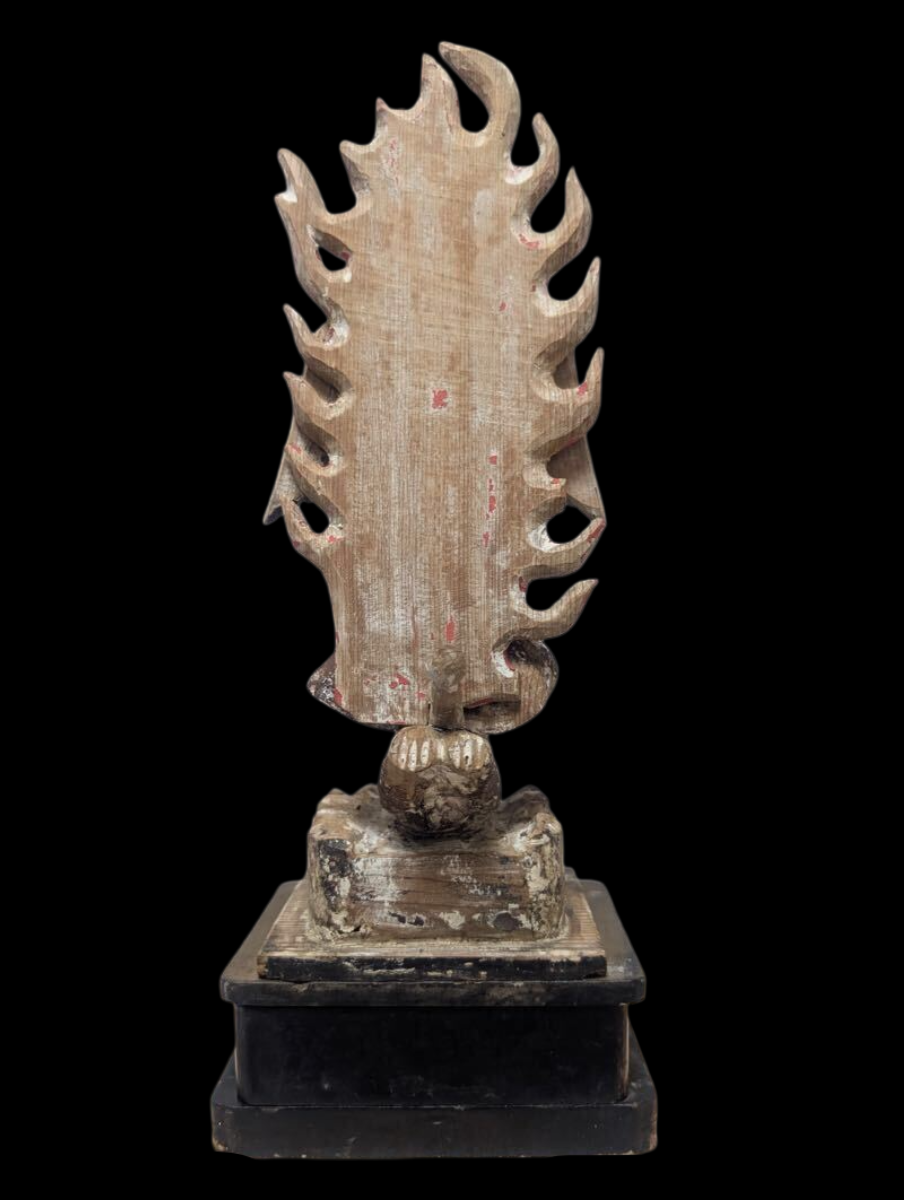 Muromachi Period Wooden Bishamonten Statue | Standing Tamonten | Early Buddhist Guardian Sculpture 33cm