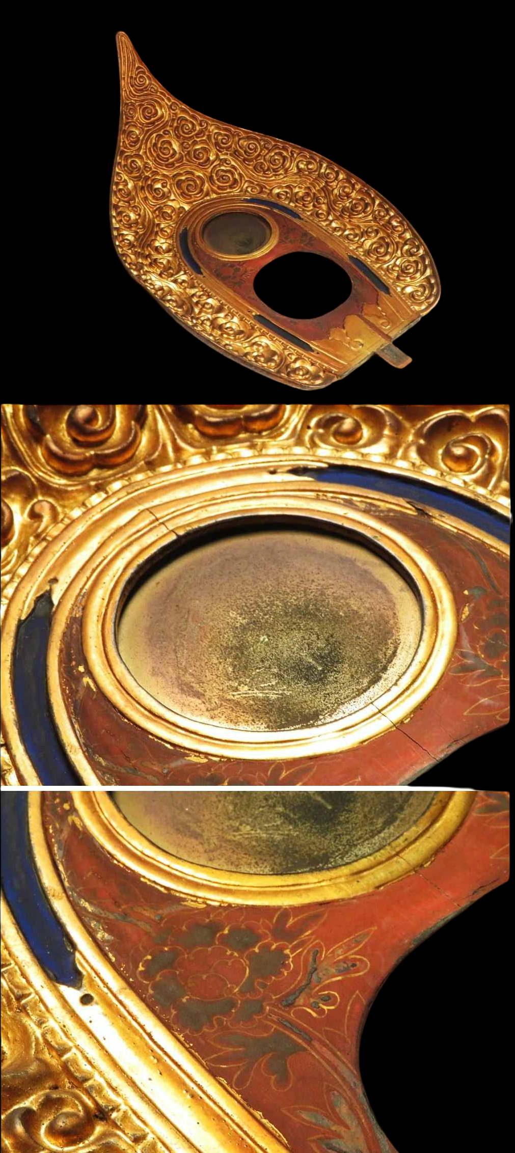 Important Edo Period Giltwood Seated Amida Nyorai with Gyokugan (Glass eyes) — 60 cm Temple-Style Buddhist Statue