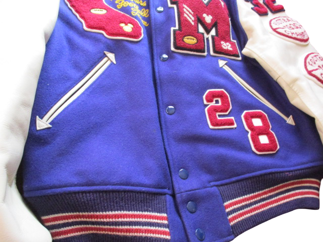 The Real McCoy’s × Disney Mickey Mouse Full Decoration Leather Sleeve Stadium Jacket Limited 300
