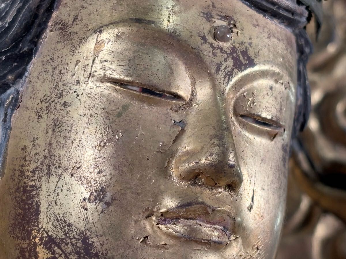 Edo-Period Wooden Senju Kannon — Gilt Polychrome Thousand-Armed Avalokiteshvara