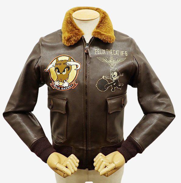 Toys McCoy G-1 Flight Jacket Felix Wild Gadget USS Intrepid CV-11 Size 36 Naval Art