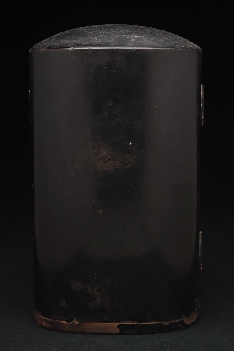 Edo‑Period Zushi Shrine with Benzaiten Statue | Gilt Wood, Painted Interior Panels | Portable Buddhist Shrine | Japan