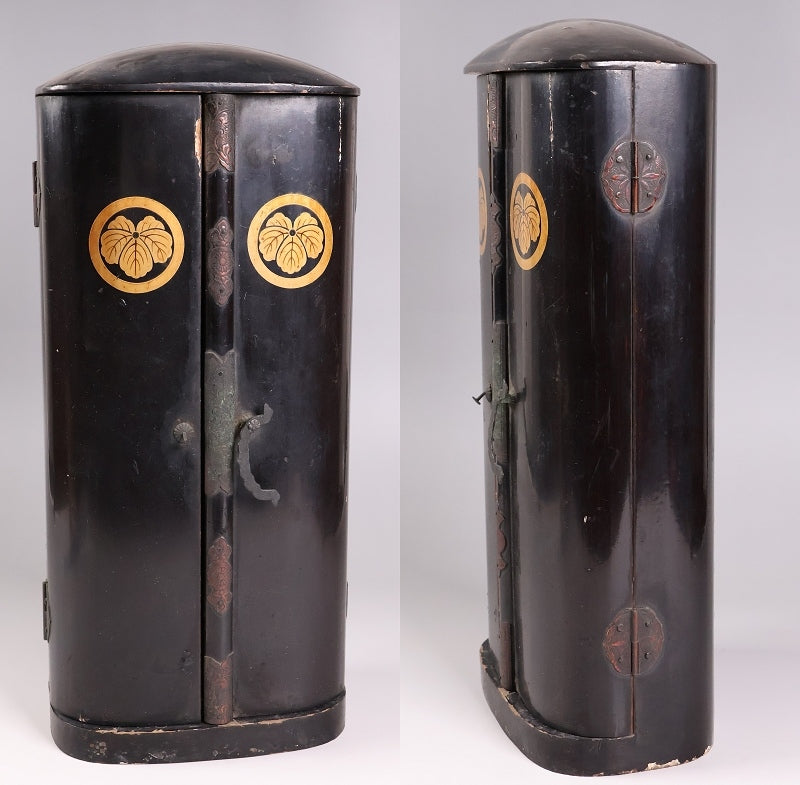 Edo-Period Attributed Bishamonten in Portable Zushi Shrine — Polychrome & Giltwood Guardian King, Temple-Grade Japanese Buddhist Sculpture