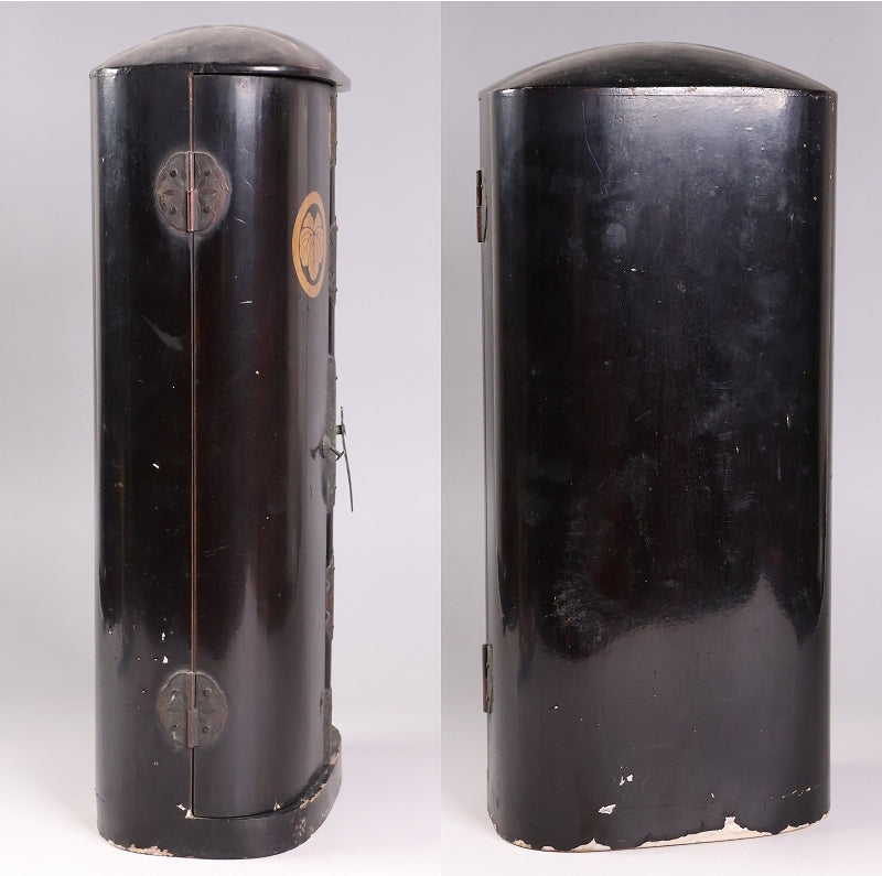 Edo-Period Attributed Bishamonten in Portable Zushi Shrine — Polychrome & Giltwood Guardian King, Temple-Grade Japanese Buddhist Sculpture