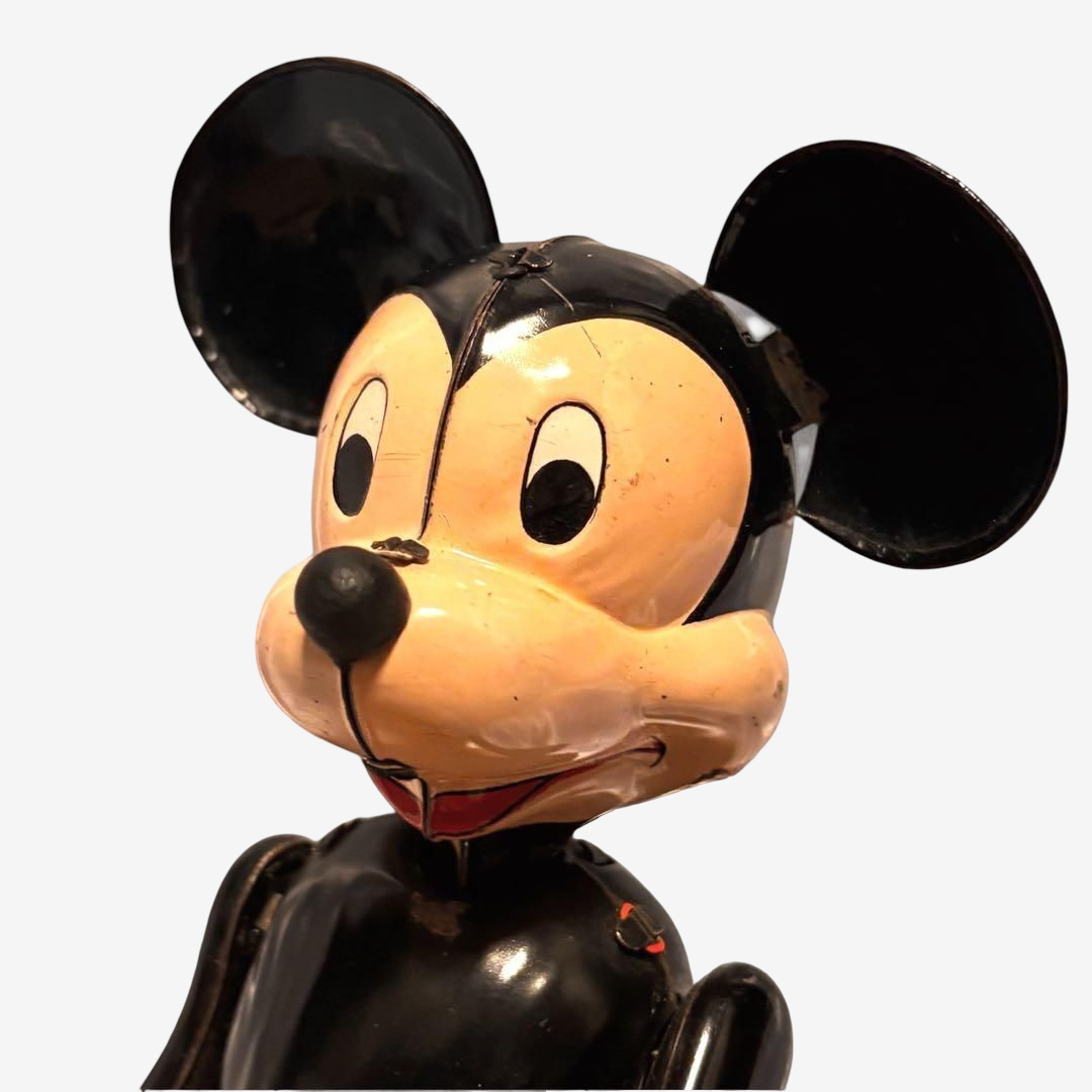 Linemar / Marx Mickey Mouse Xylophone Player · Walt Disney Productions · Wind-Up Tin Mechanical Toy · Japan, 1950s