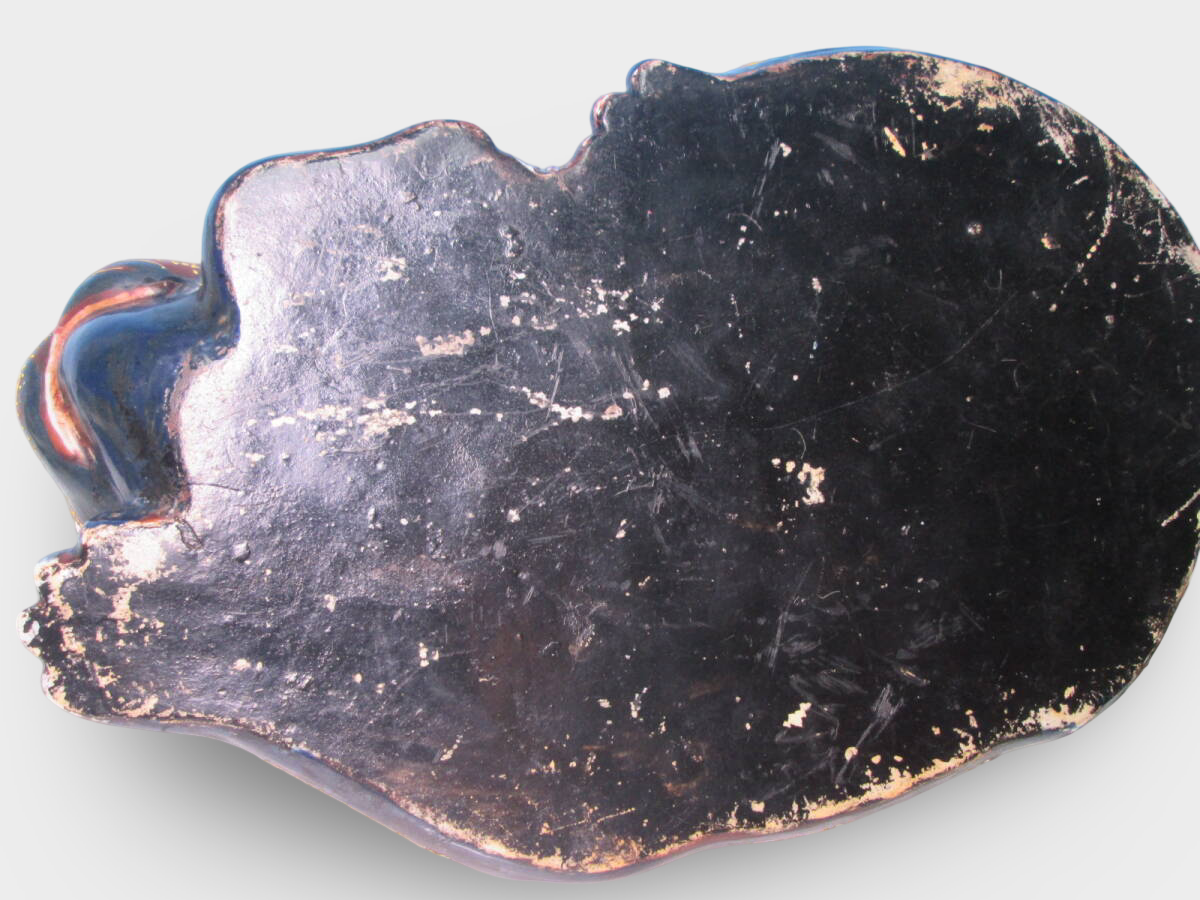 Monumental Kutani Ware Maneki‑neko | Gilded Polychrome Beckoning Cat