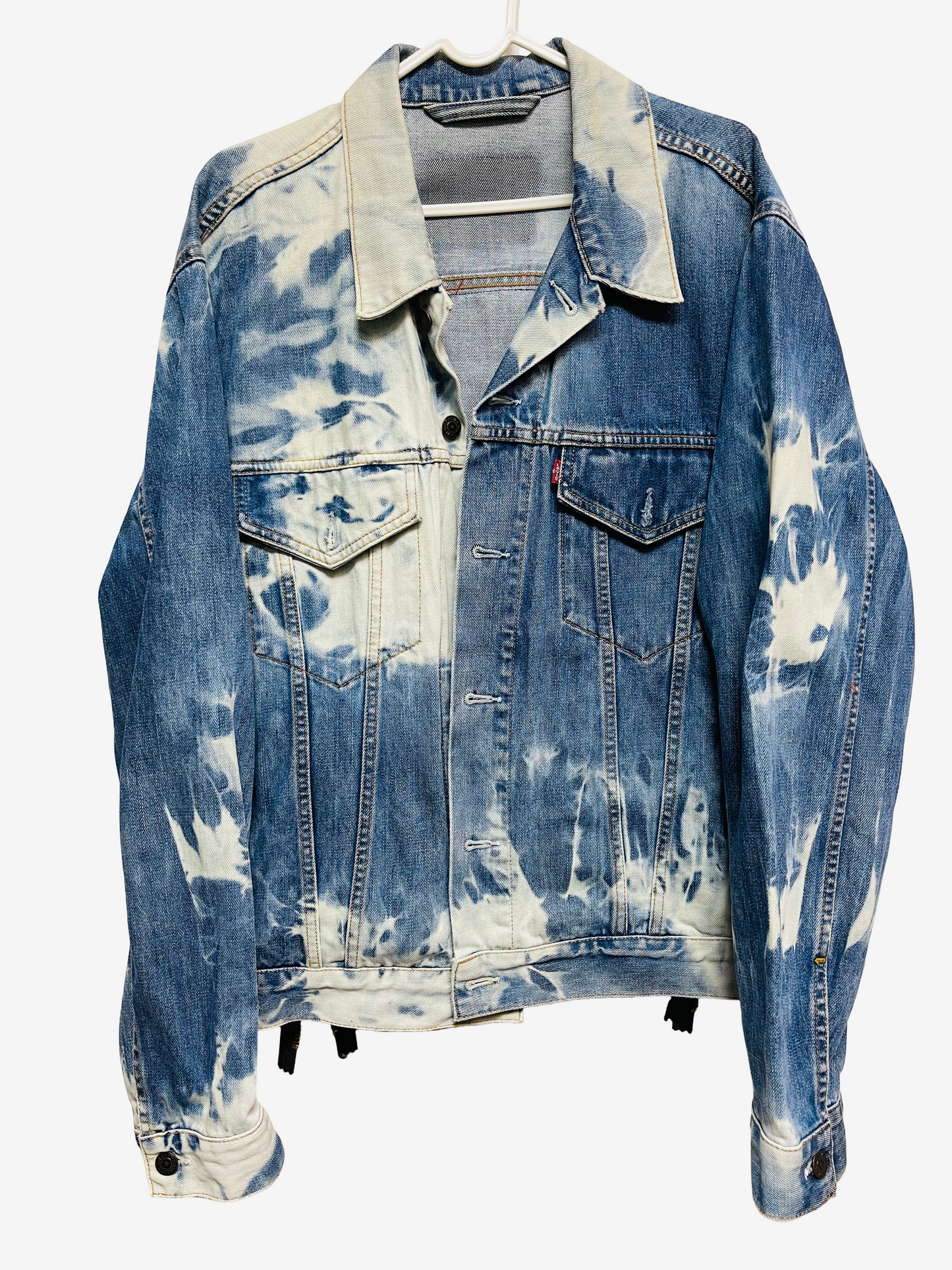 Cote Mer Kimono Obi Patchwork Denim Jacket L XL Japanese Remake One of One Reconstructed Streetwear Wearable Art