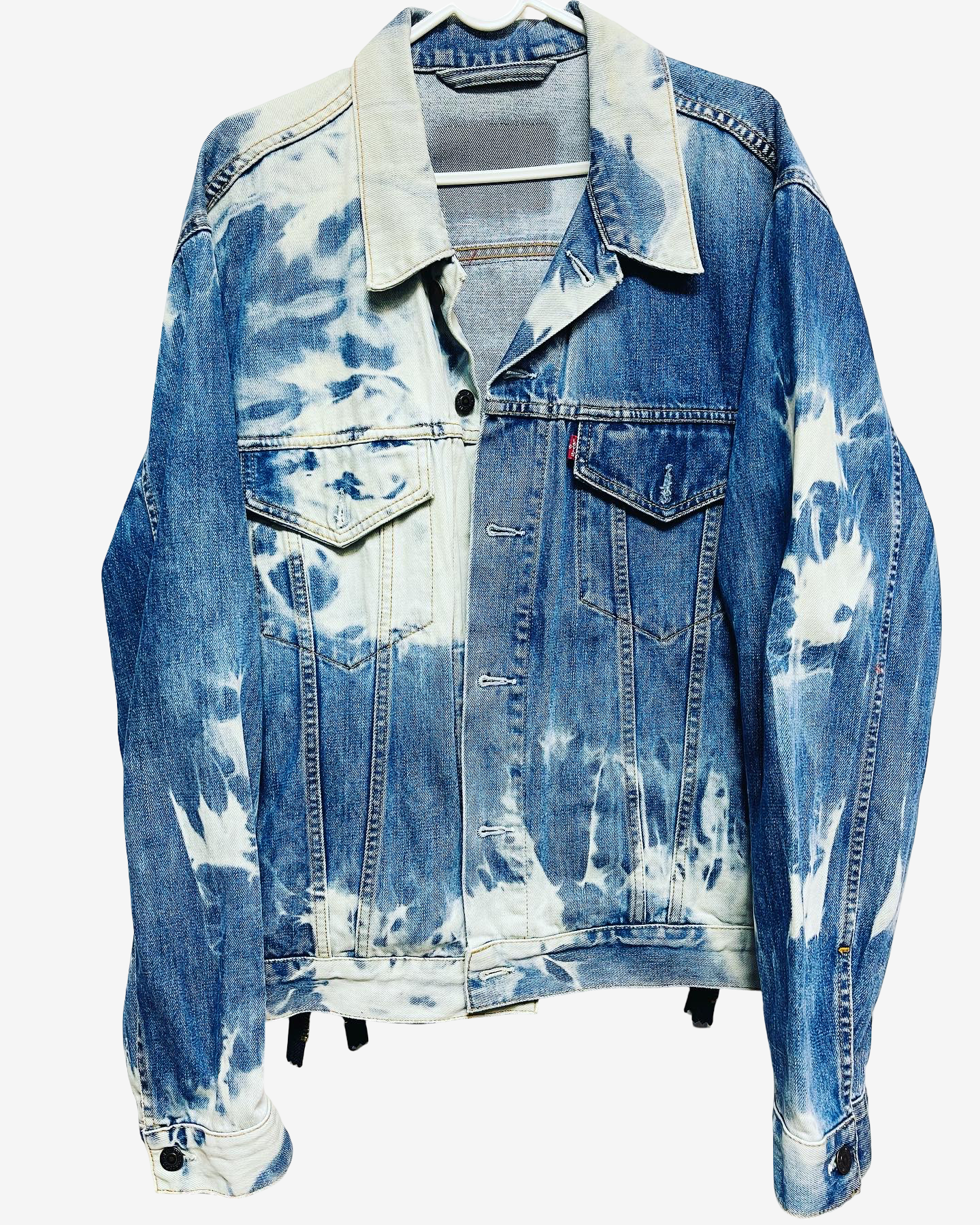 Cote Mer Kimono Obi Patchwork Denim Jacket L XL Japanese Remake One of One Reconstructed Streetwear Wearable Art