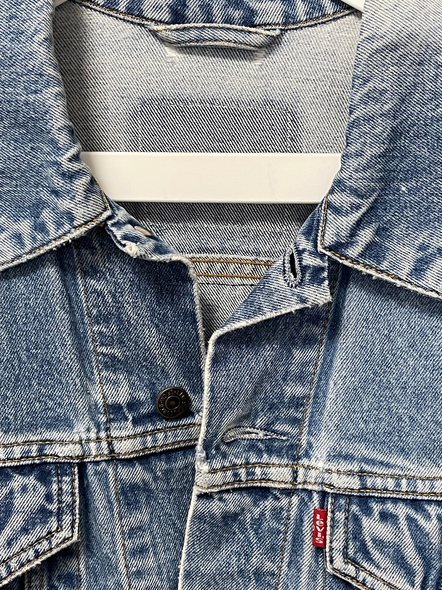 Vintage Levi's x COTE MER Kimono Denim Jacket | Japanese Obi Textile Remake | One of a Kind Boro Inspired Art Jacket | L-XL