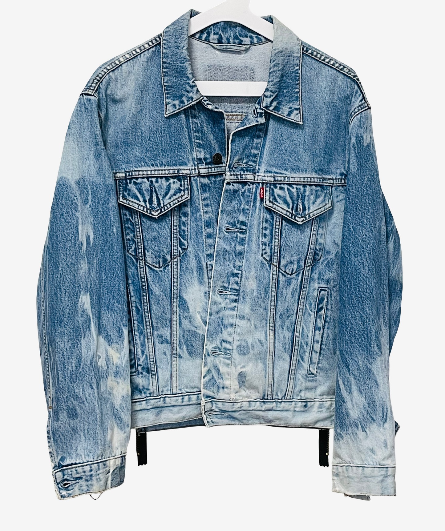Vintage Levi's x COTE MER Kimono Denim Jacket | Japanese Obi Textile Remake | One of a Kind Boro Inspired Art Jacket | L-XL