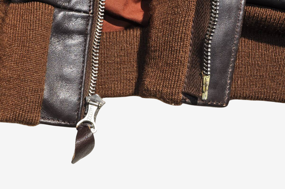 Eastman A-2 Leather Jacket Full Paint B-17 Bomber Art WWII Style Crown Zipper Horsehide Size 40