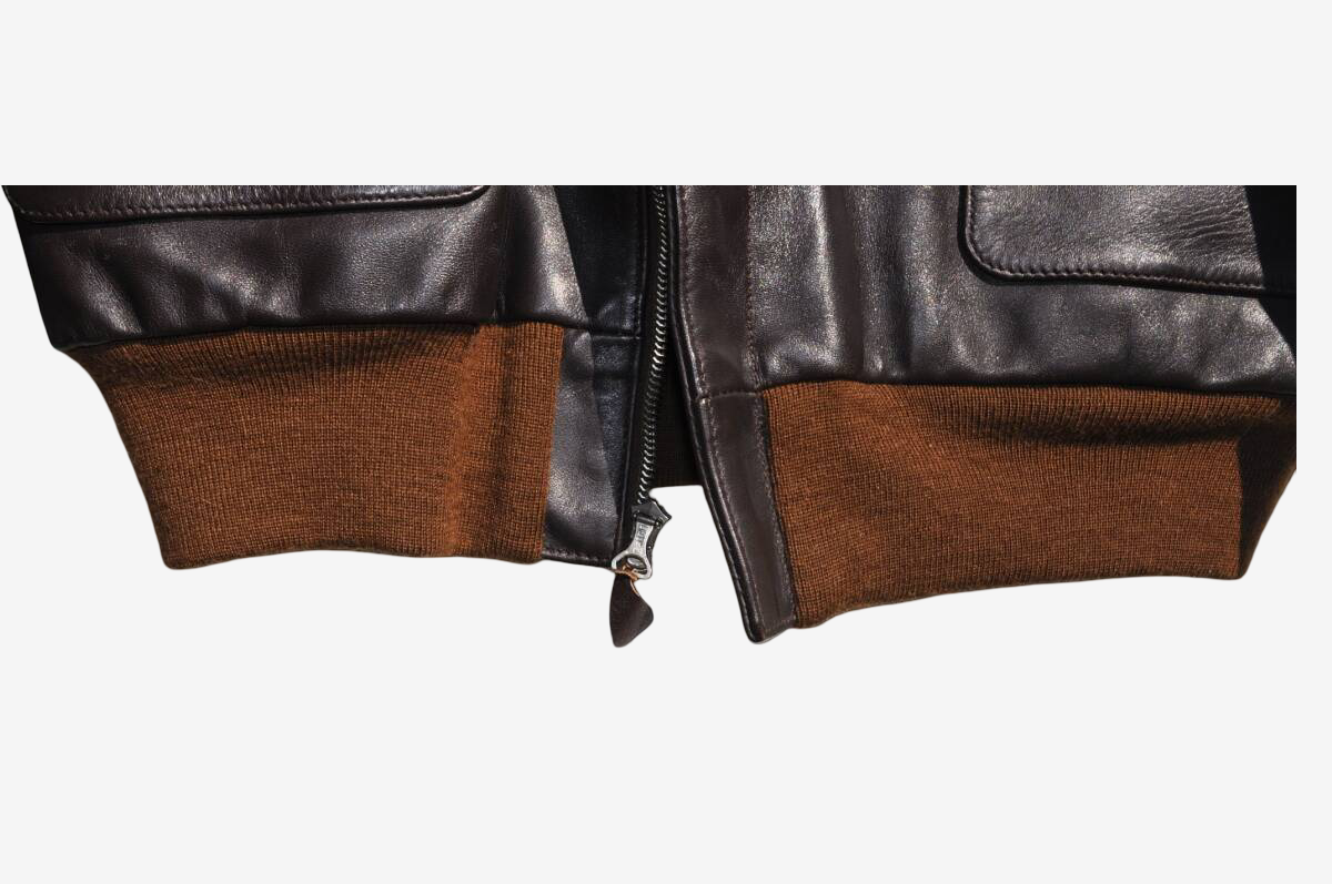 Eastman A-2 Leather Jacket Full Paint B-17 Bomber Art WWII Style Crown Zipper Horsehide Size 40