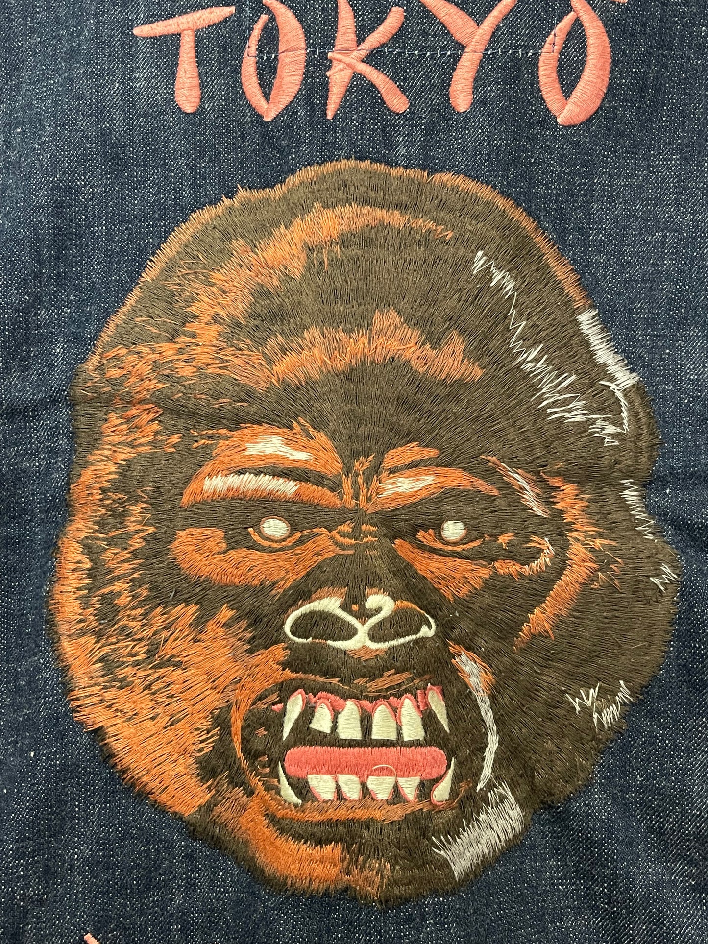 Rare YAMANE EVISU-Era Tokyo Daikanyama Denim Jacket 38 Dragon Tiger Gorilla Embroidery Japanese Y2K Streetwear