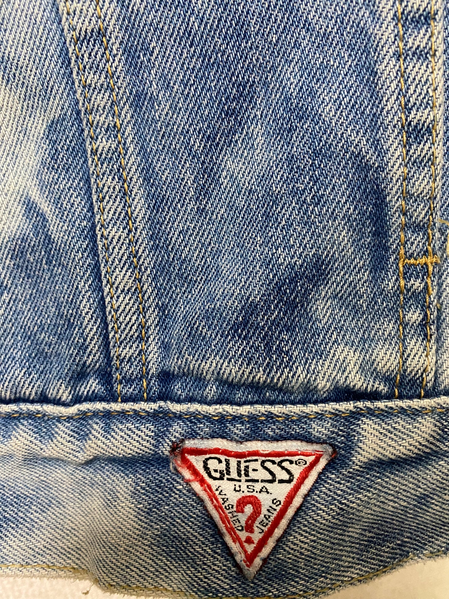 Cote Mer Kimono Obi Patchwork Denim Jacket L XL Japanese Remake Guess Acid Wash One of One Wearable Art Streetwear