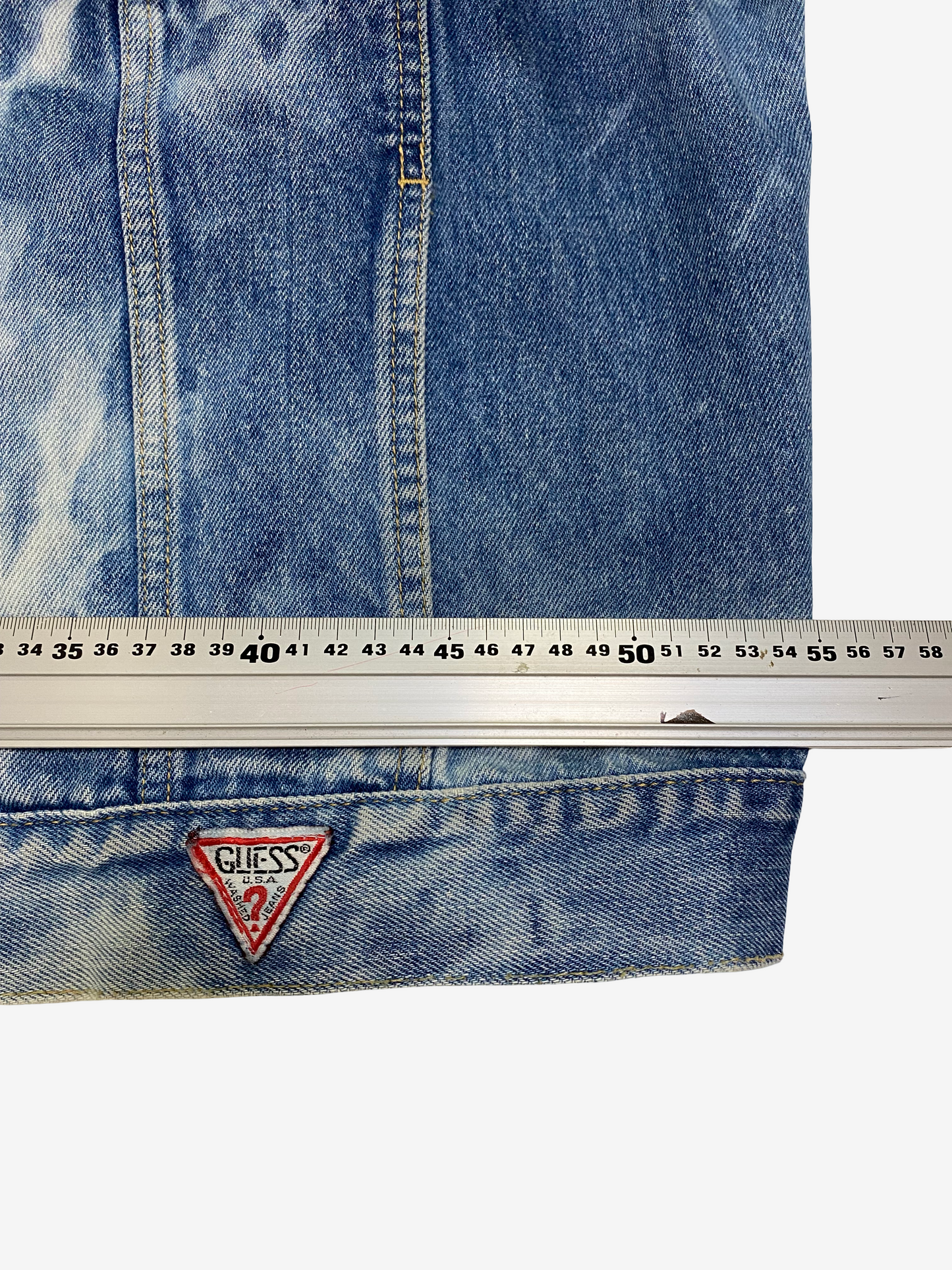Cote Mer Kimono Obi Patchwork Denim Jacket L XL Japanese Remake Guess Acid Wash One of One Wearable Art Streetwear