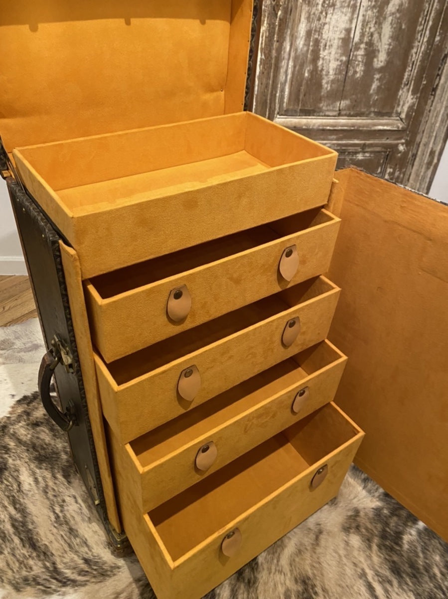 Goyard antique closet trunk pair Nos. 16 and 17, view 6 of 20