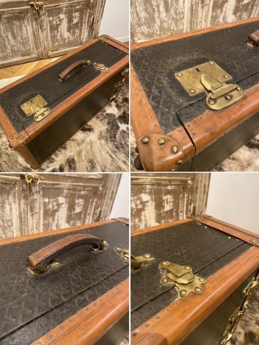 Goyard antique closet trunk pair Nos. 16 and 17, view 9 of 20
