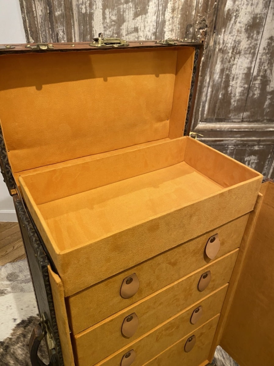 Goyard antique closet trunk pair Nos. 16 and 17, view 13 of 20