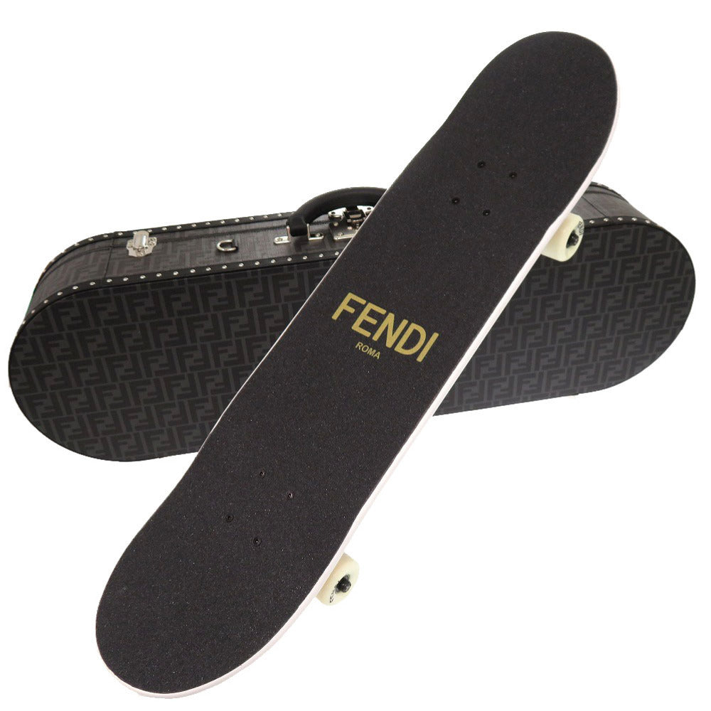 Fendi Skateboard Carry in Black Zucca FF Logo, view 1