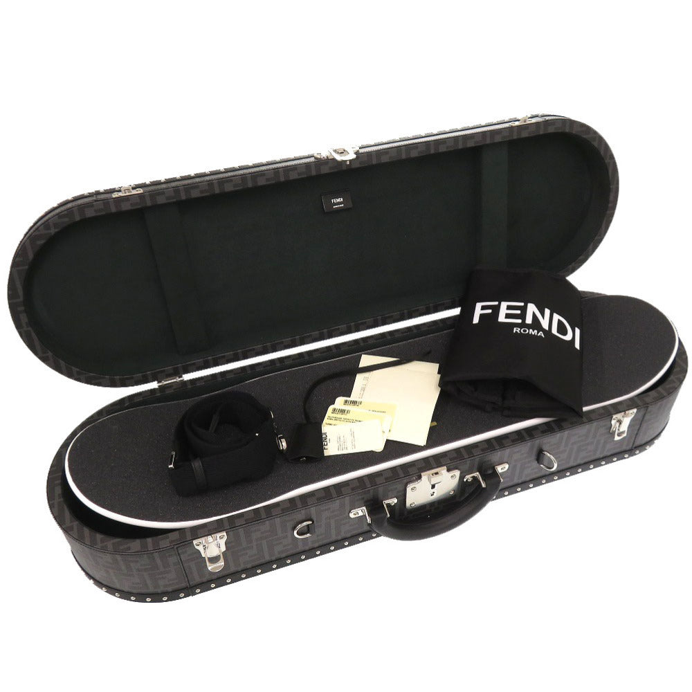 Fendi Skateboard Carry in Black Zucca FF Logo, view 2