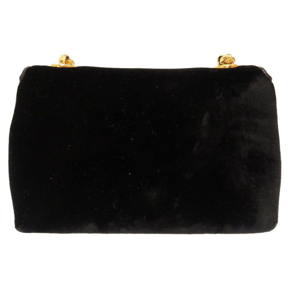 Chanel Multicolour Stone Black Suede Matelassé Gold Chain Shoulder Bag, view 2