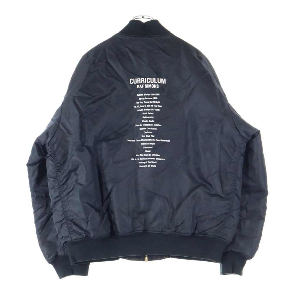 Raf Simons 2005 Autumn-Winter 10th Anniversary Curriculum Bomber Jacket, view 1
