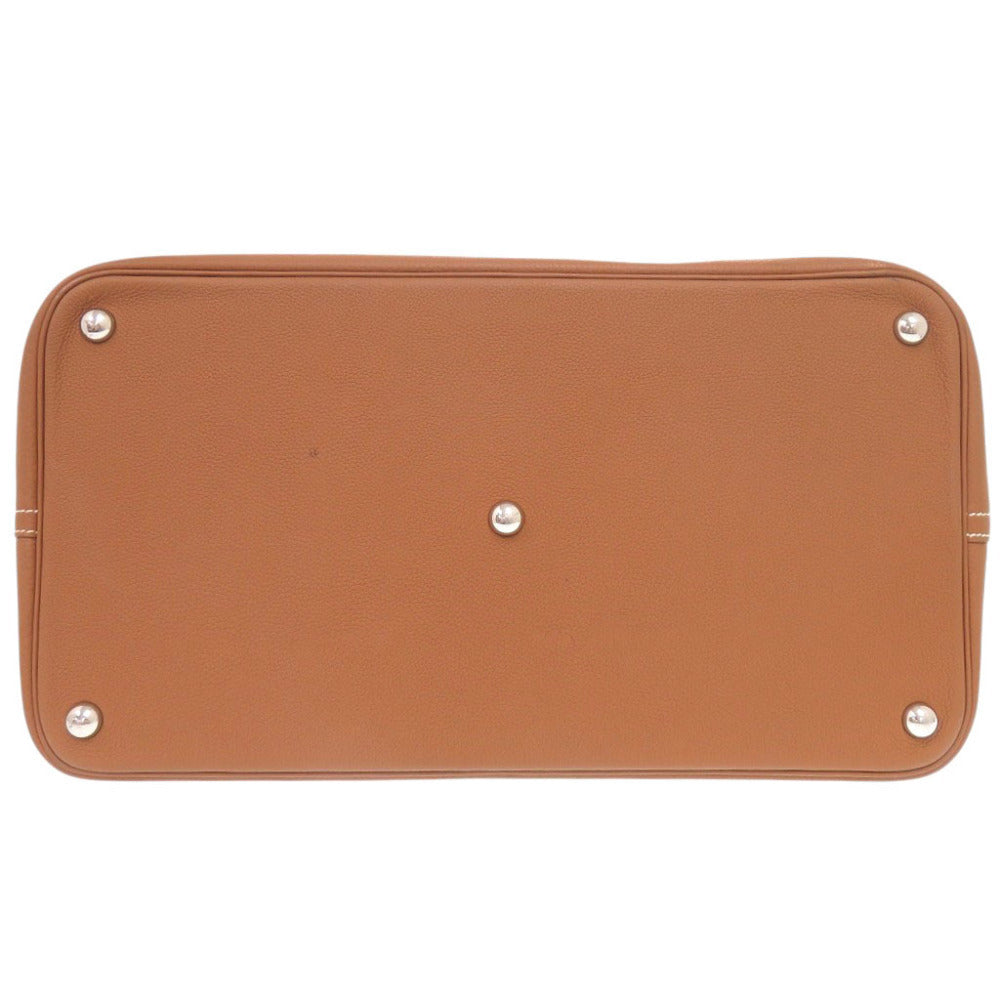 Hermès Bolide 45 in Brown Togo with Gold and Silver Hardware, view 3