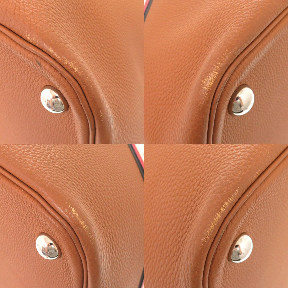 Hermès Bolide 45 in Brown Togo with Gold and Silver Hardware, view 4