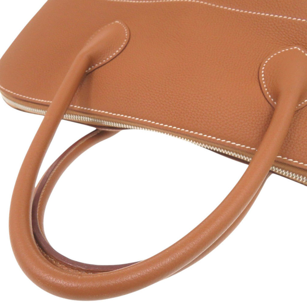 Hermès Bolide 45 in Brown Togo with Gold and Silver Hardware, view 5
