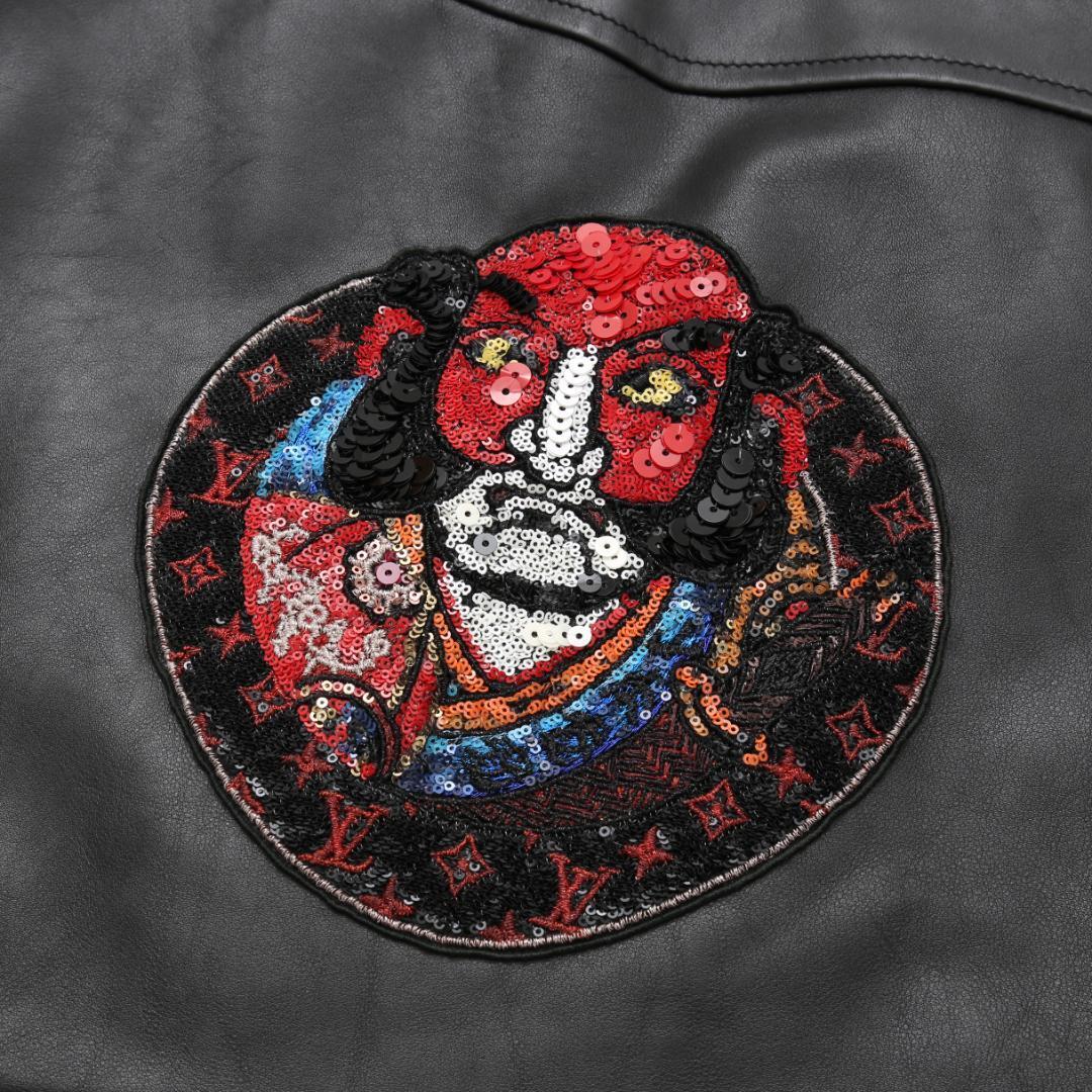 Louis Vuitton × Kansai Yamamoto 2018 Cruise Kabuki Leather Biker Jacket, view 6