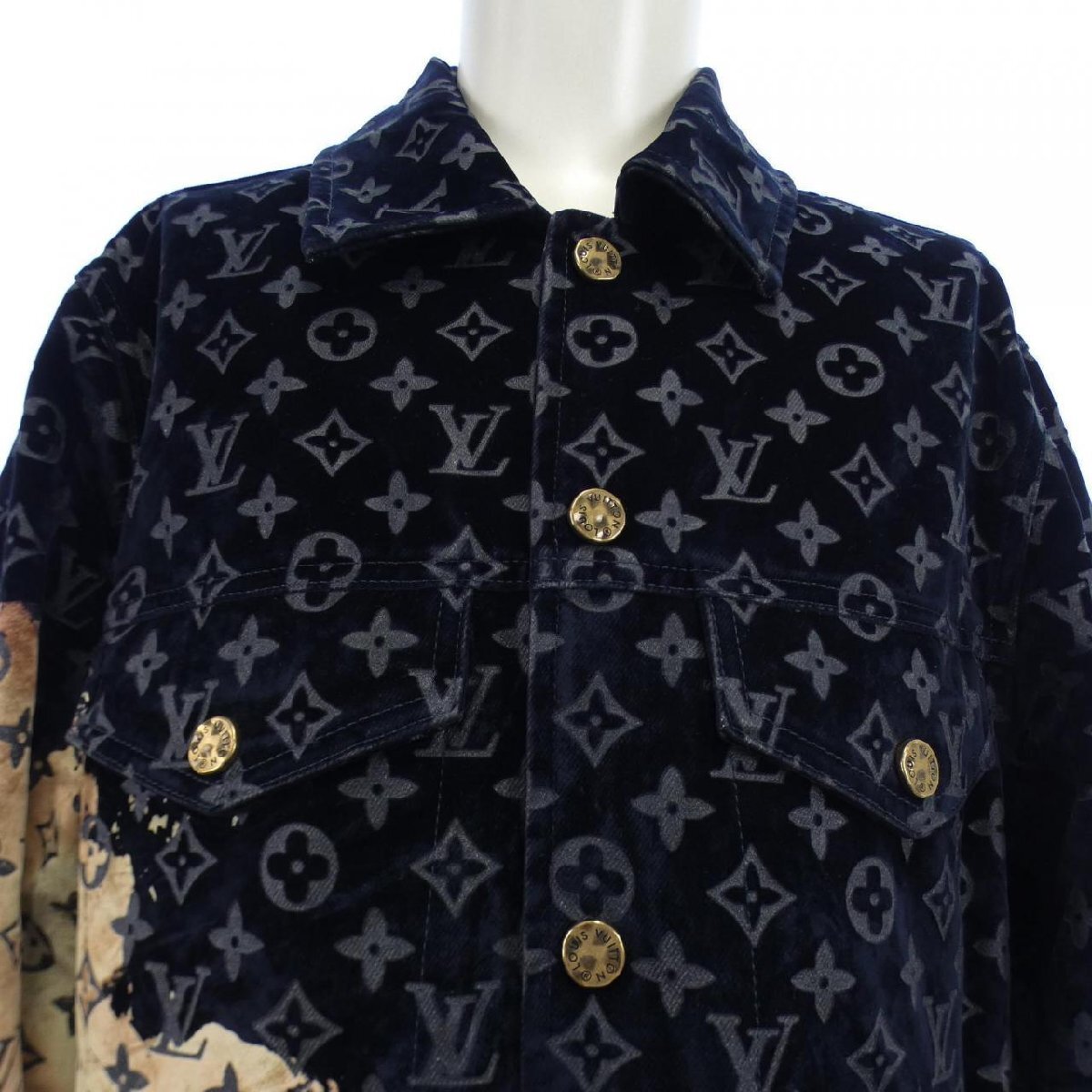 Louis Vuitton Bleached Monogram Jacquard Jacket HQA02WFRV, view 5