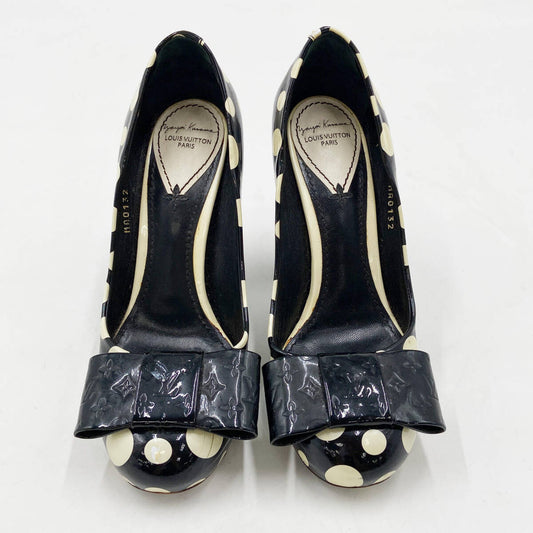 Louis Vuitton × Yayoi Kusama Monogram Ribbon Pumps, view 1