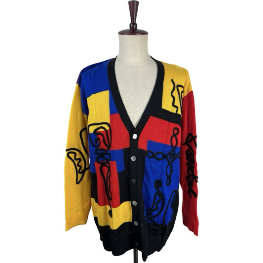 Vintage Kansai Yamamoto Multicolour Wool Cardigan, view 1