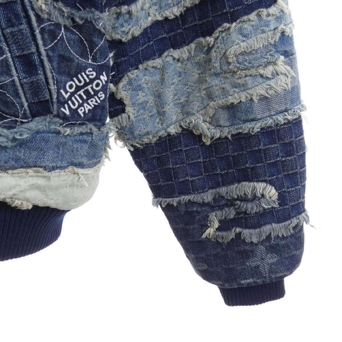 Louis Vuitton × NIGO Patchwork Denim Bomber Jacket HTA82WYTG, view 6