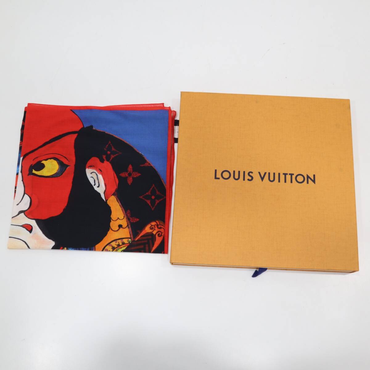Louis Vuitton × Kansai Yamamoto Bandana Kabuki Scarf MP1948, view 1