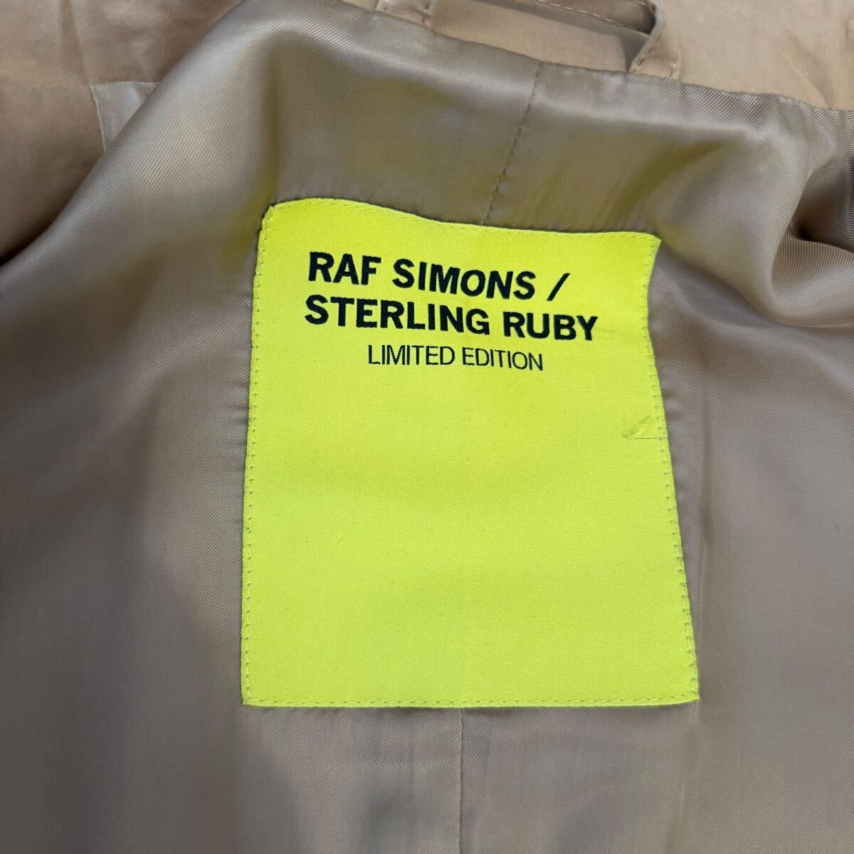 Raf Simons × Sterling Ruby Autumn-Winter 2014 Collaboration Trench Coat, view 6