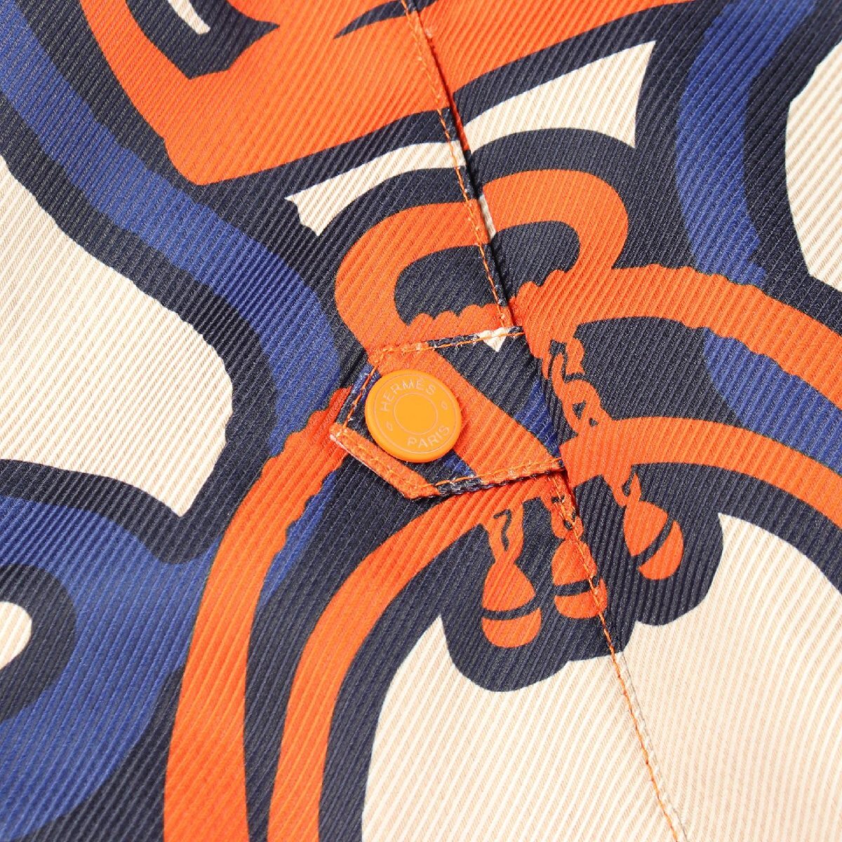 Hermès Fantaisie d’Étriers Hooded Jacket 3E0252DV, view 6